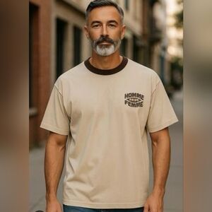 Homme + Femme Mens 100% Cotton T-shirt Xl